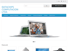 Tablet Screenshot of datachips.cl